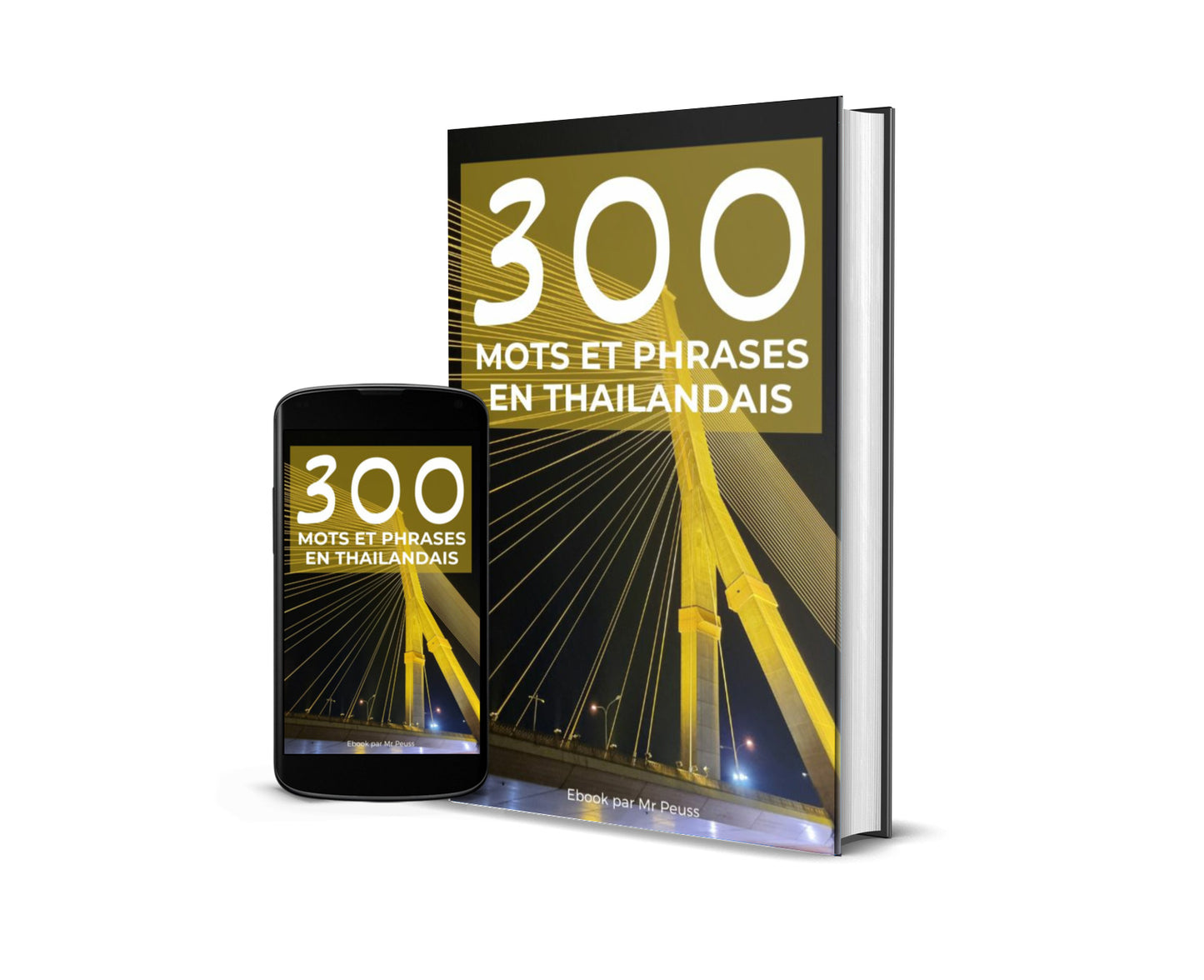 Ebook : 300 mots et phrases en thaïlandais avec traduction, phonétique et écriture