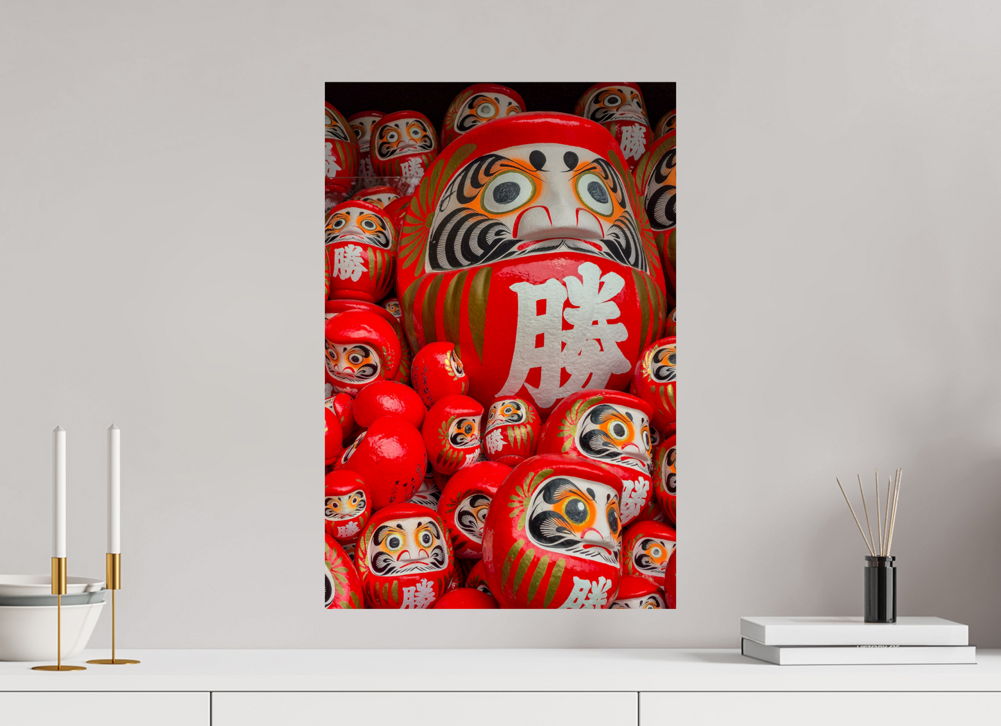 40 x 60 cm, Photo Print On Fuji Crystal DP II Le temple aux milliers de Daruma, Osaka, Japon