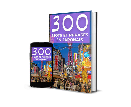 Ebook : 300 mots et phrases en japonais avec traduction, phonétique et écriture