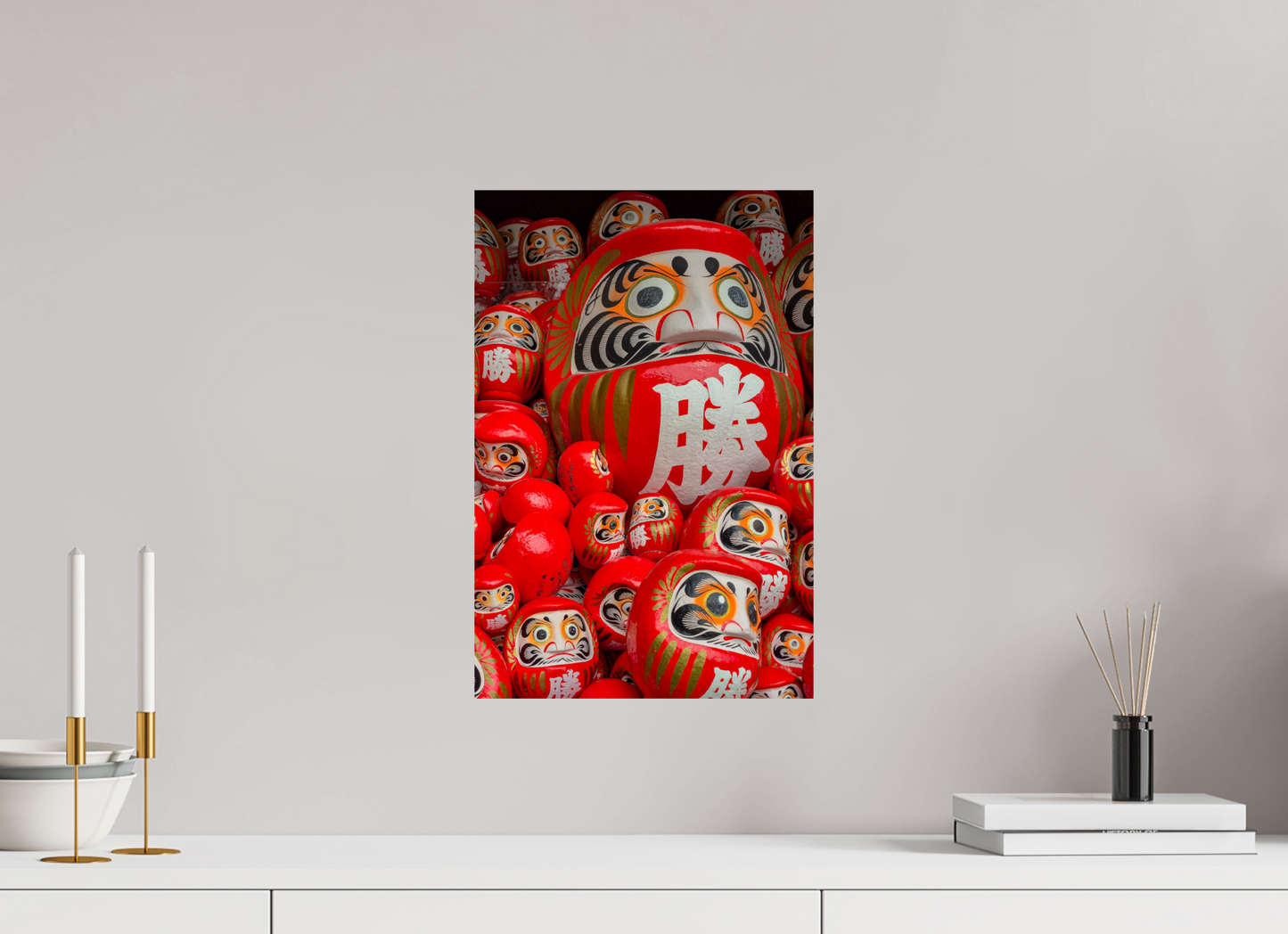 30 x 45 cm, Photo Print On Fuji Crystal DP II Le temple aux milliers de Daruma, Osaka, Japon