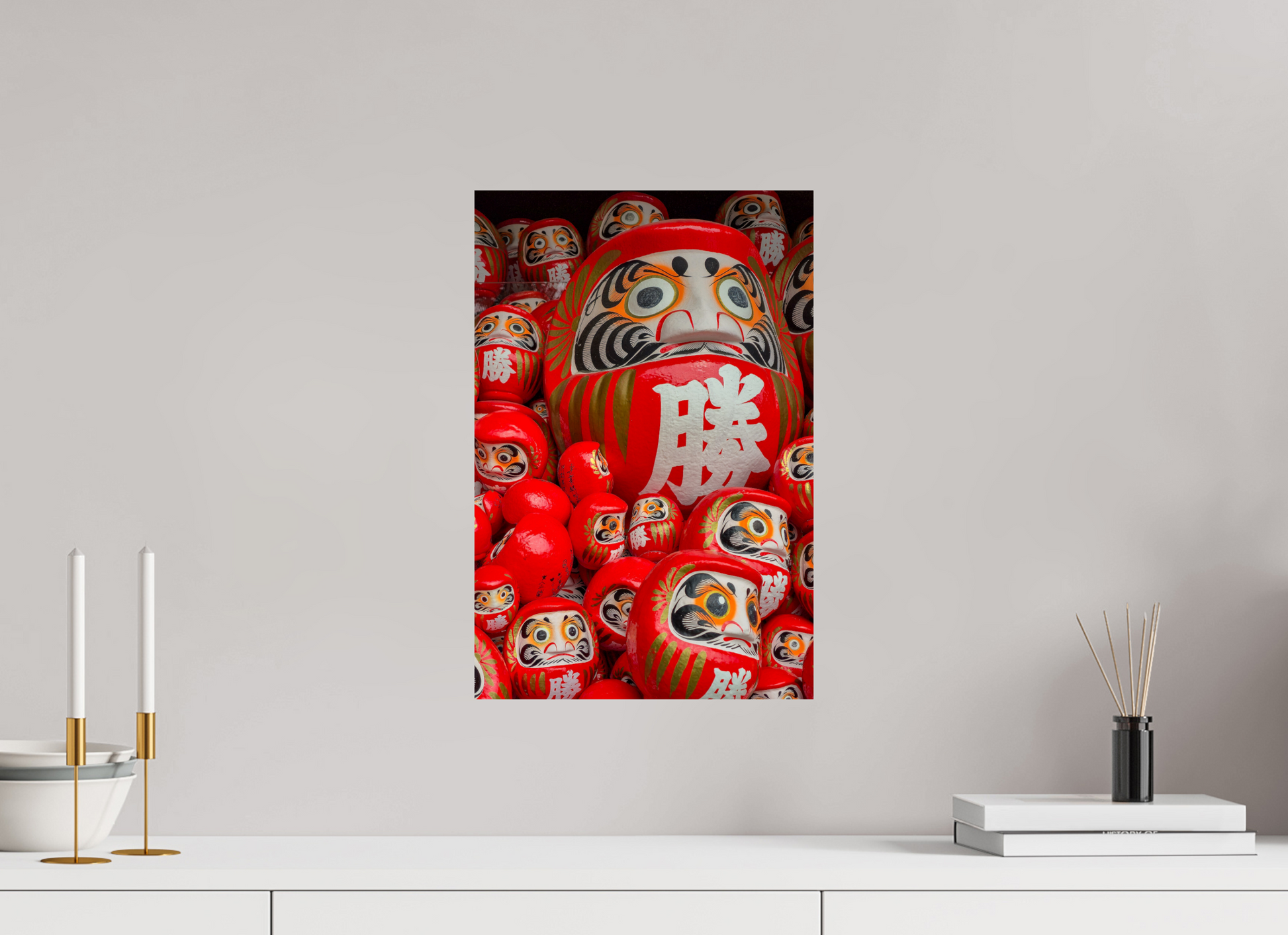 30 x 45 cm, Photo Print On Fuji Crystal DP II Le temple aux milliers de Daruma, Osaka, Japon