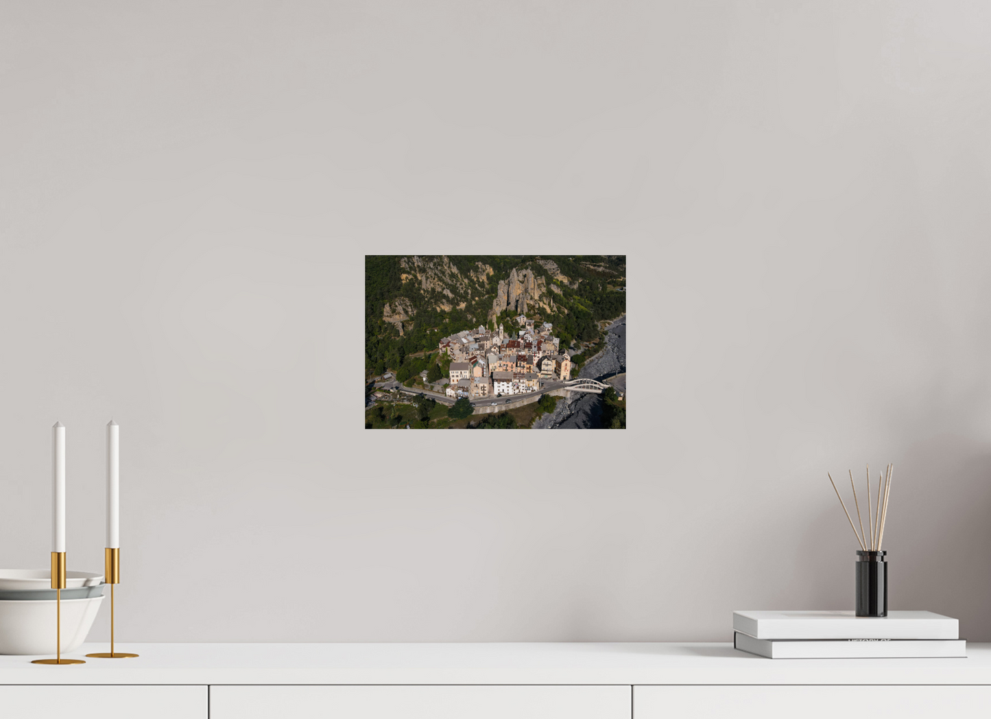 30 x 20 cm, Photo Print On Fuji Crystal DP II Le village de Péone, Alpes-Maritimes, France