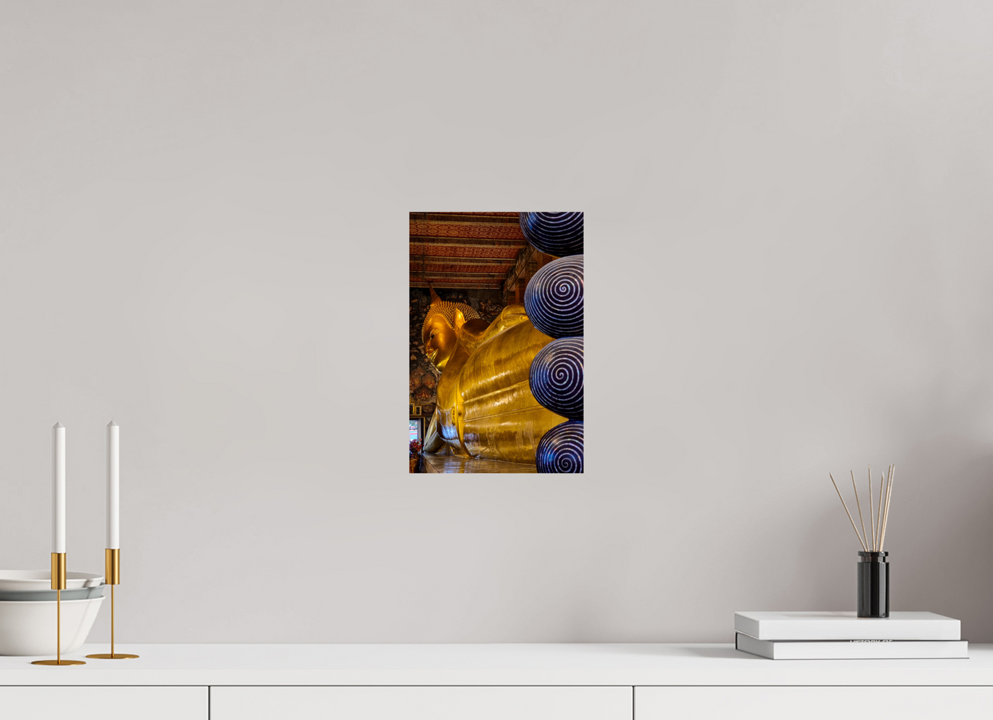 20 x 30 cm, Photo Print On Fuji Crystal DP II Le Bouddha allongé de Wat Pho, Bangkok, Thaïlande