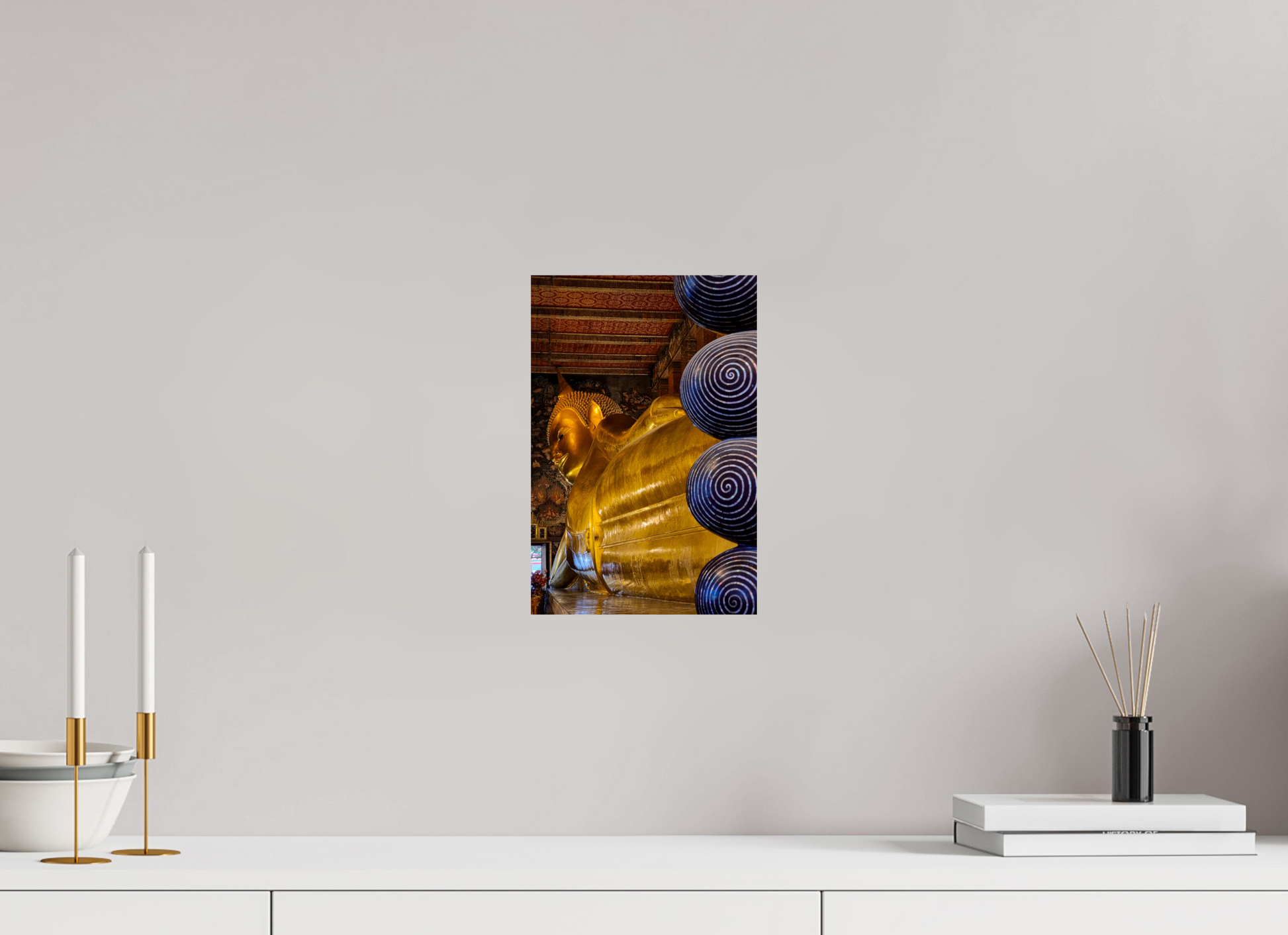 20 x 30 cm, Photo Print On Fuji Crystal DP II Le Bouddha allongé de Wat Pho, Bangkok, Thaïlande