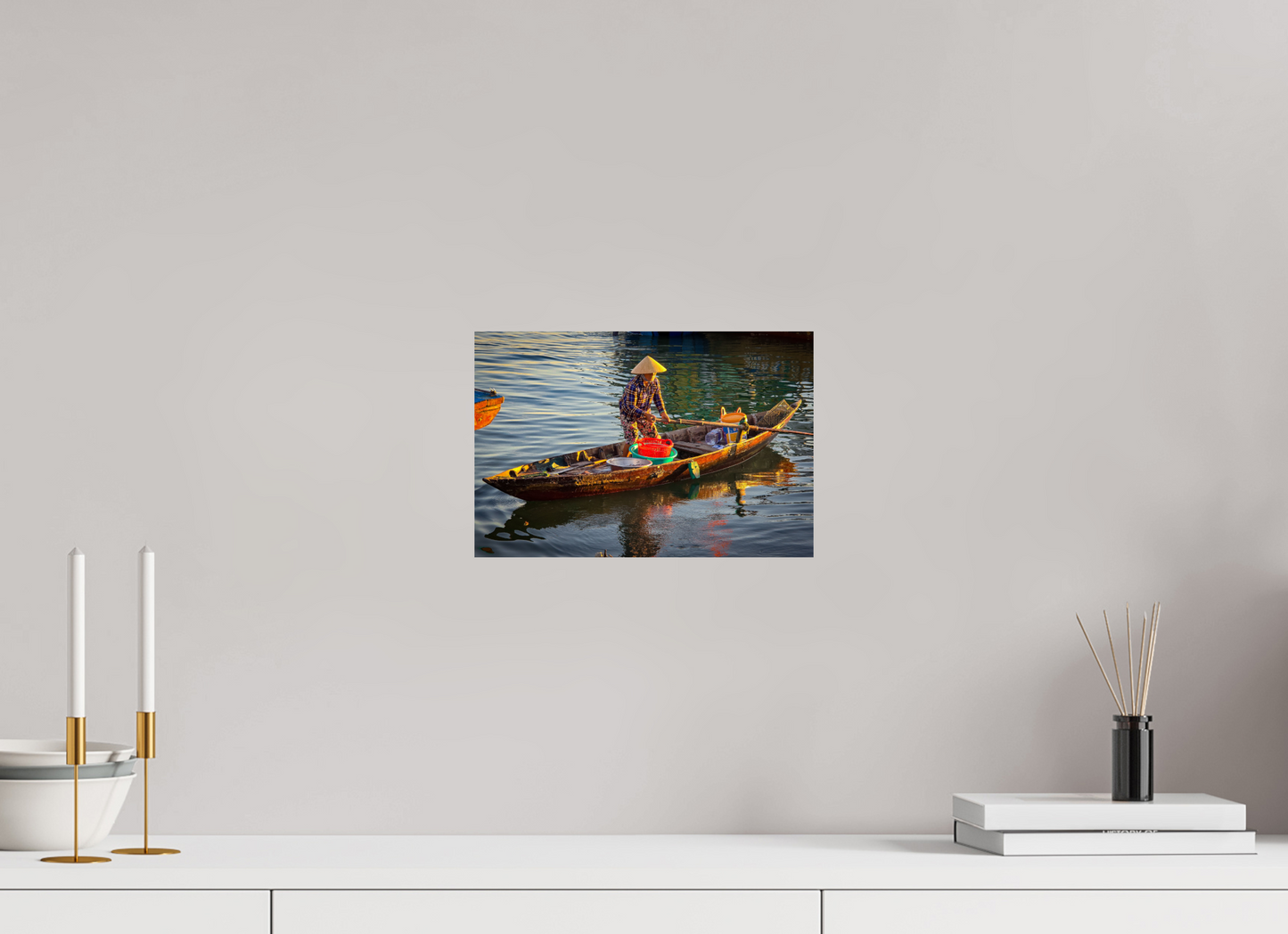 30 x 20 cm, Photo Print On Fuji Crystal DP II L’aube des pêcheurs – Hoi An, Vietnam