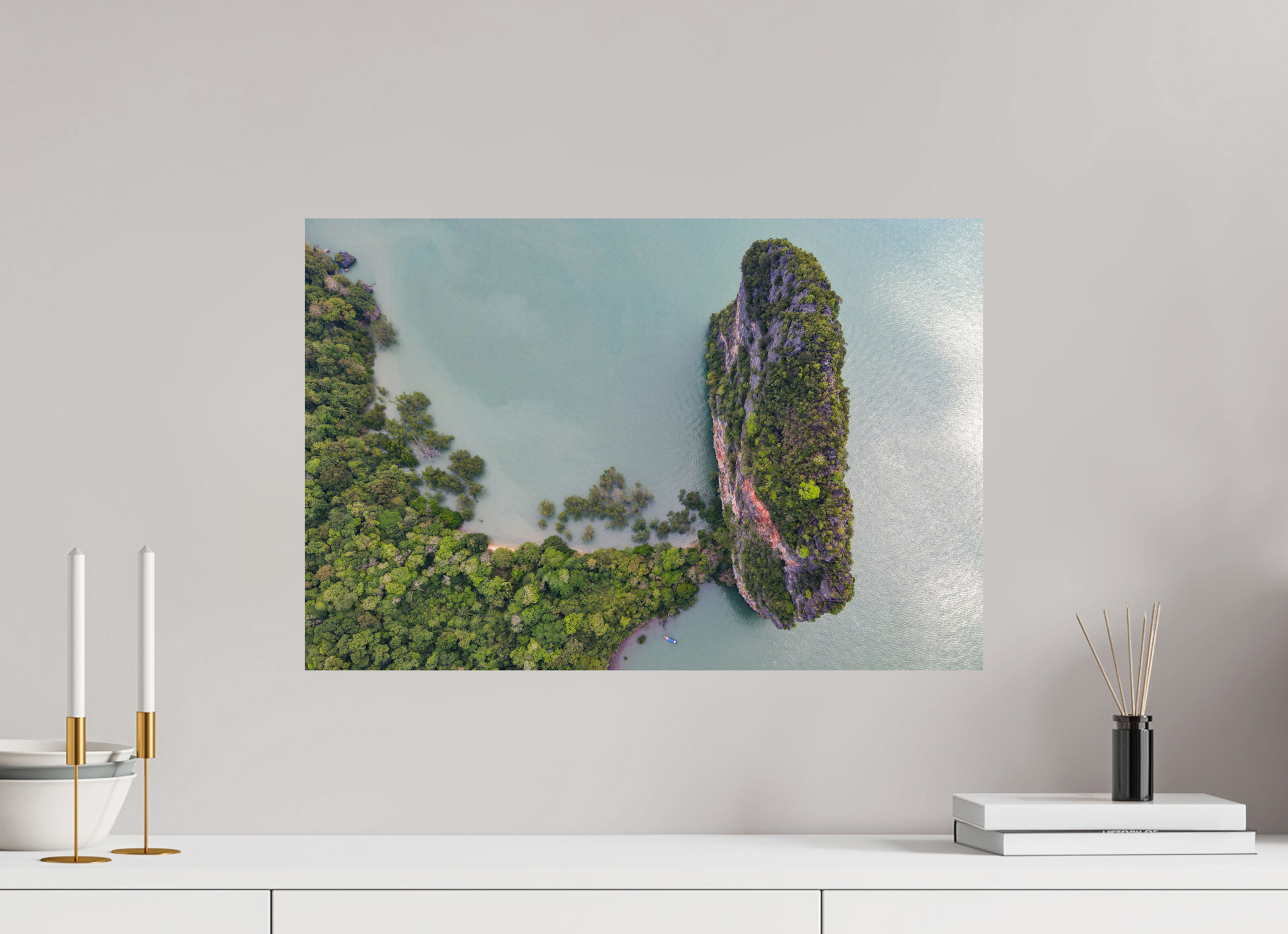 60 x 40 cm, Photo Print On Fuji Crystal DP II Le géant de pierre – Baie de Phang Nga, Thaïlande